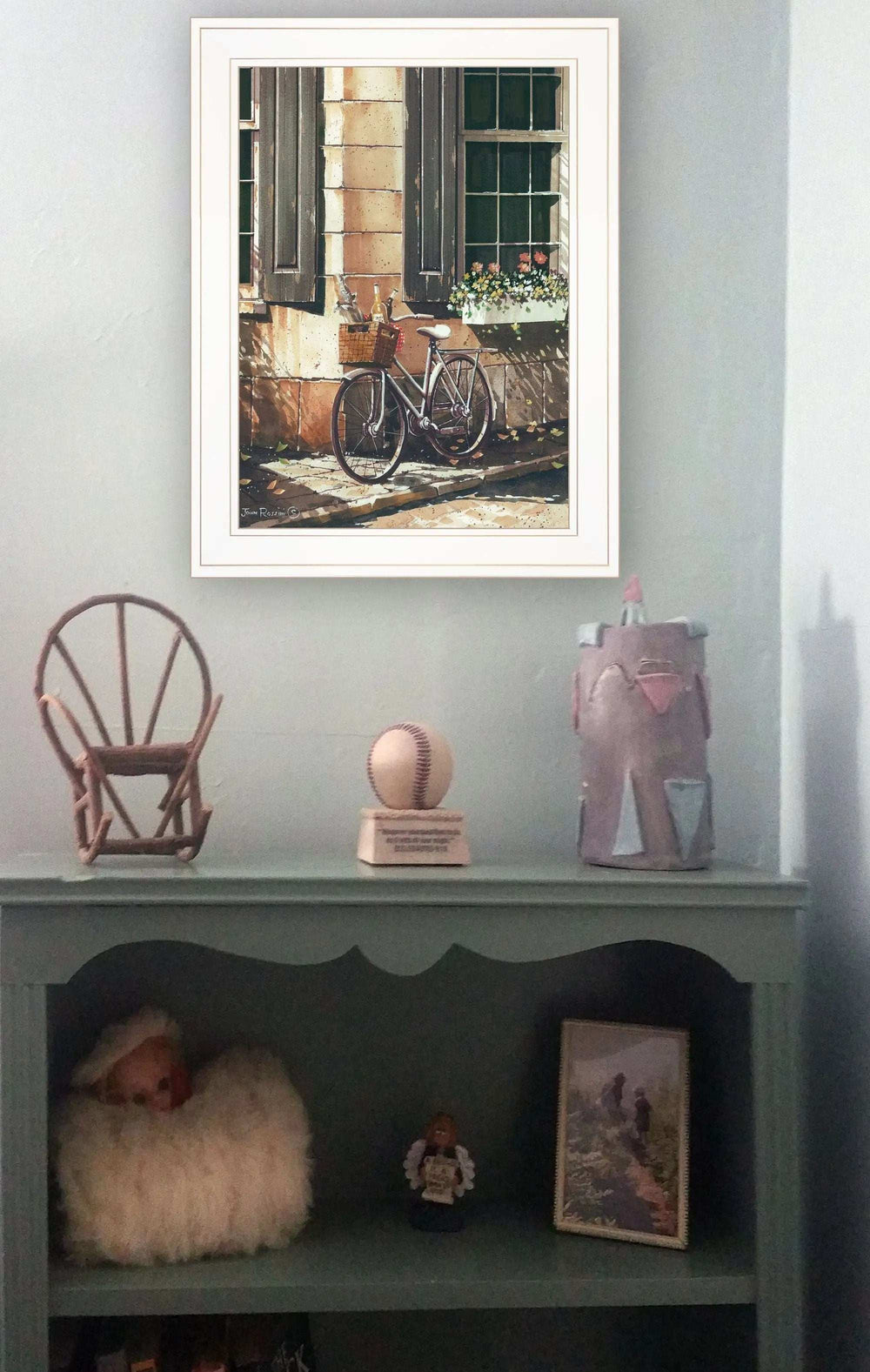 Picnic Getaway 1 White Framed Print Wall Art - Homeroots - Flyclothing LLC