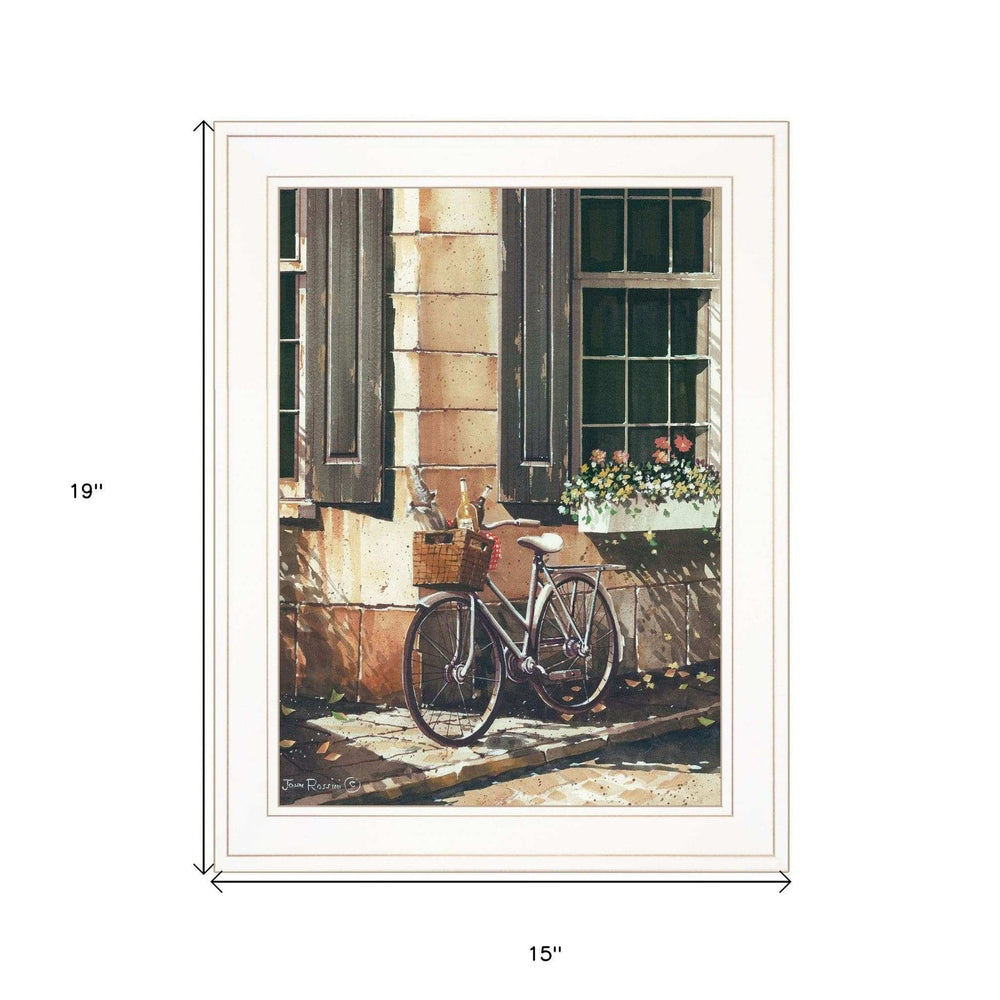 Picnic Getaway 1 White Framed Print Wall Art - Homeroots - Flyclothing LLC