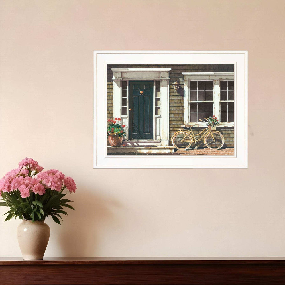 Parked Out Front 1 White Framed Print Wall Art - Homeroots - Flyclothing LLC