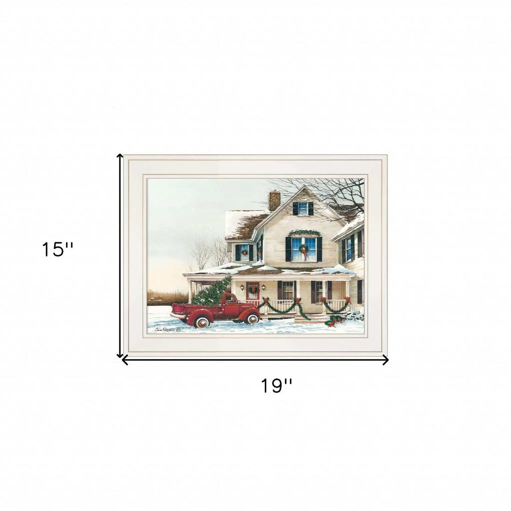 Preparing for Christmas 1 White Framed Print Wall Art - Homeroots - Flyclothing LLC