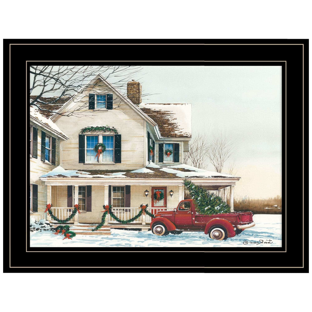 Preparing for Christmas 2 Black Framed Print Wall Art - Homeroots - Flyclothing LLC