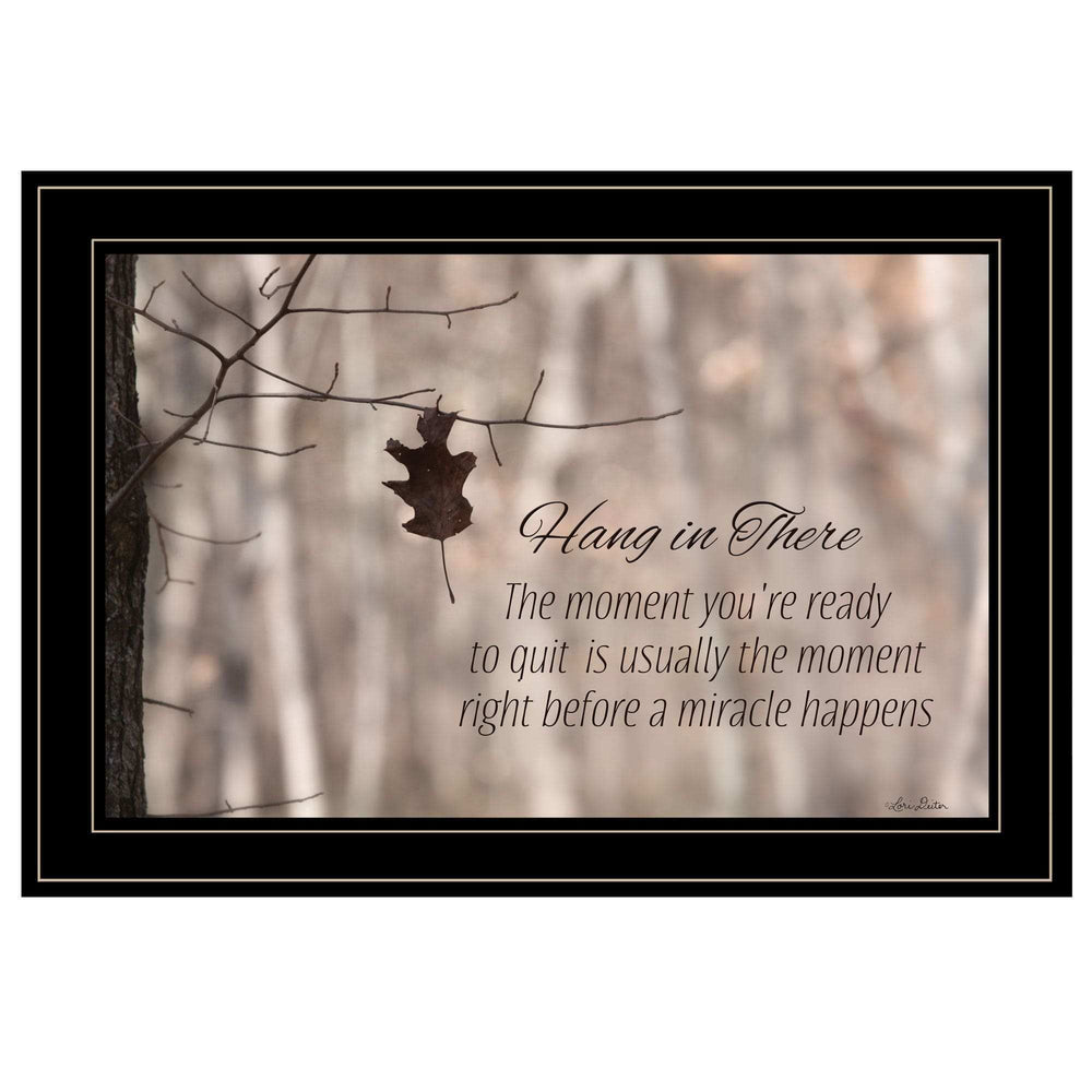 Hang in There 2 Black Framed Print Wall Art - Homeroots - Flyclothing LLC