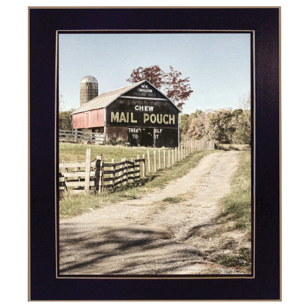 Mail Pouch Barn 2 Black Framed Print Wall Art - Homeroots - Flyclothing LLC