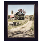 Mail Pouch Barn 2 Black Framed Print Wall Art - Homeroots - Flyclothing LLC