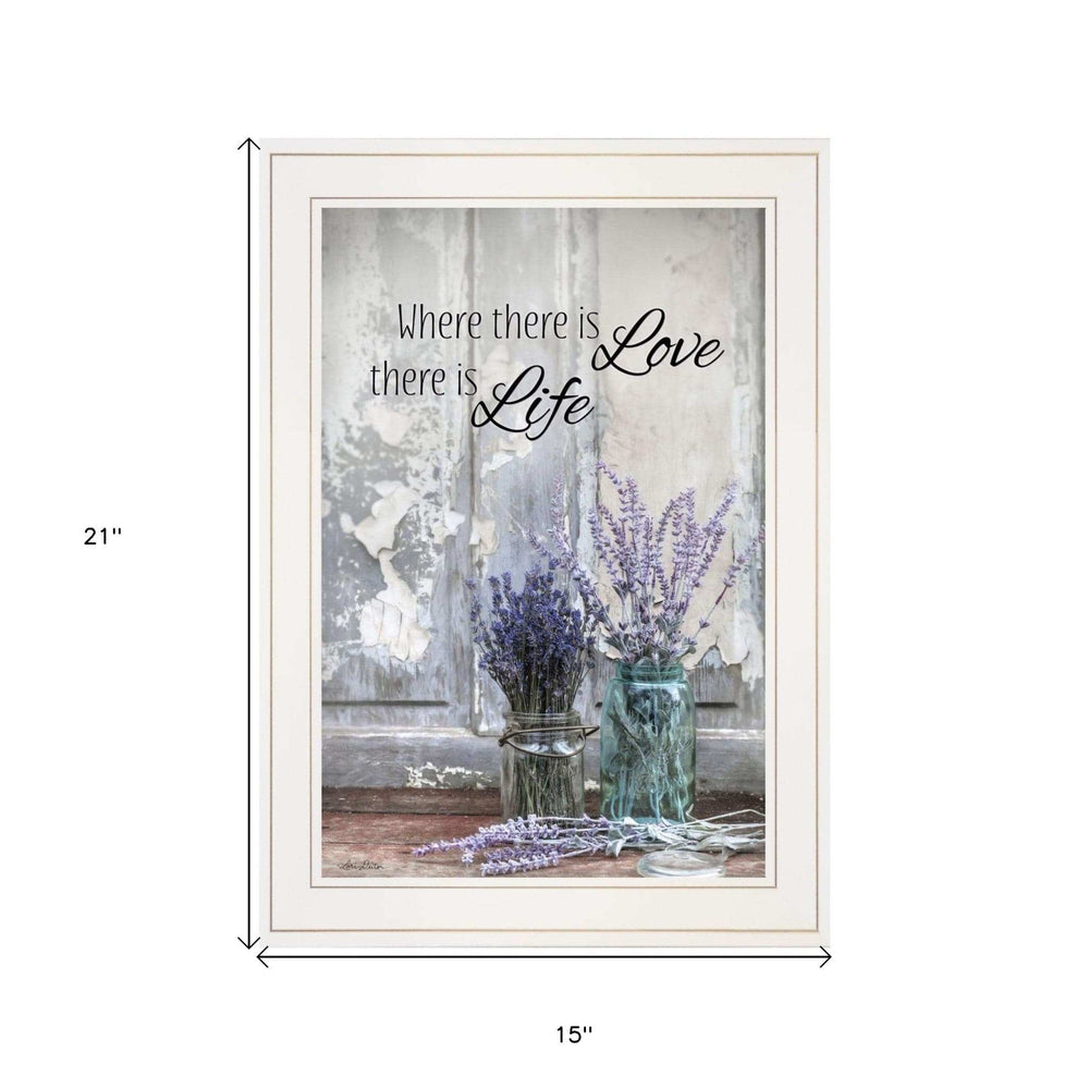 Where There is Love 2 White Framed Print Wall Art - Homeroots - Flyclothing LLC