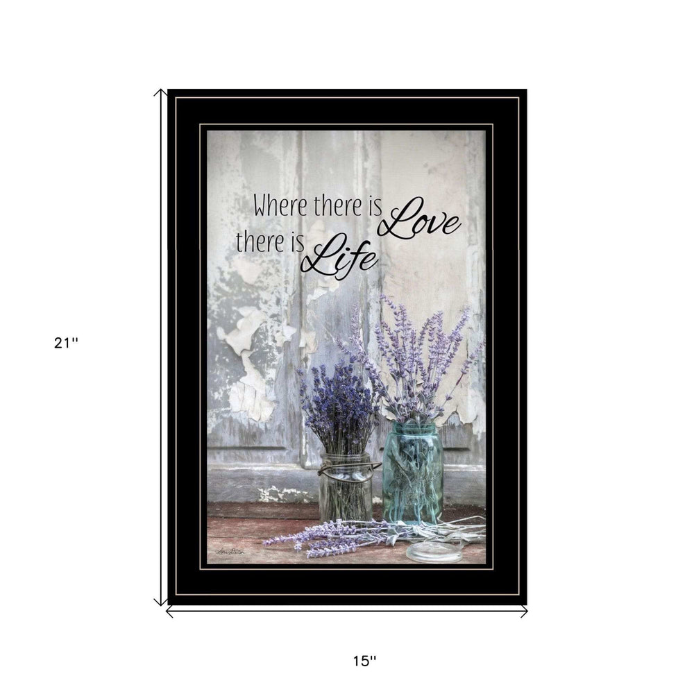 Where There is Love 3 Black Framed Print Wall Art - Homeroots - Flyclothing LLC