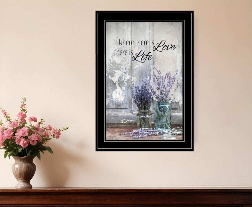 Where There is Love 3 Black Framed Print Wall Art - Homeroots - Flyclothing LLC