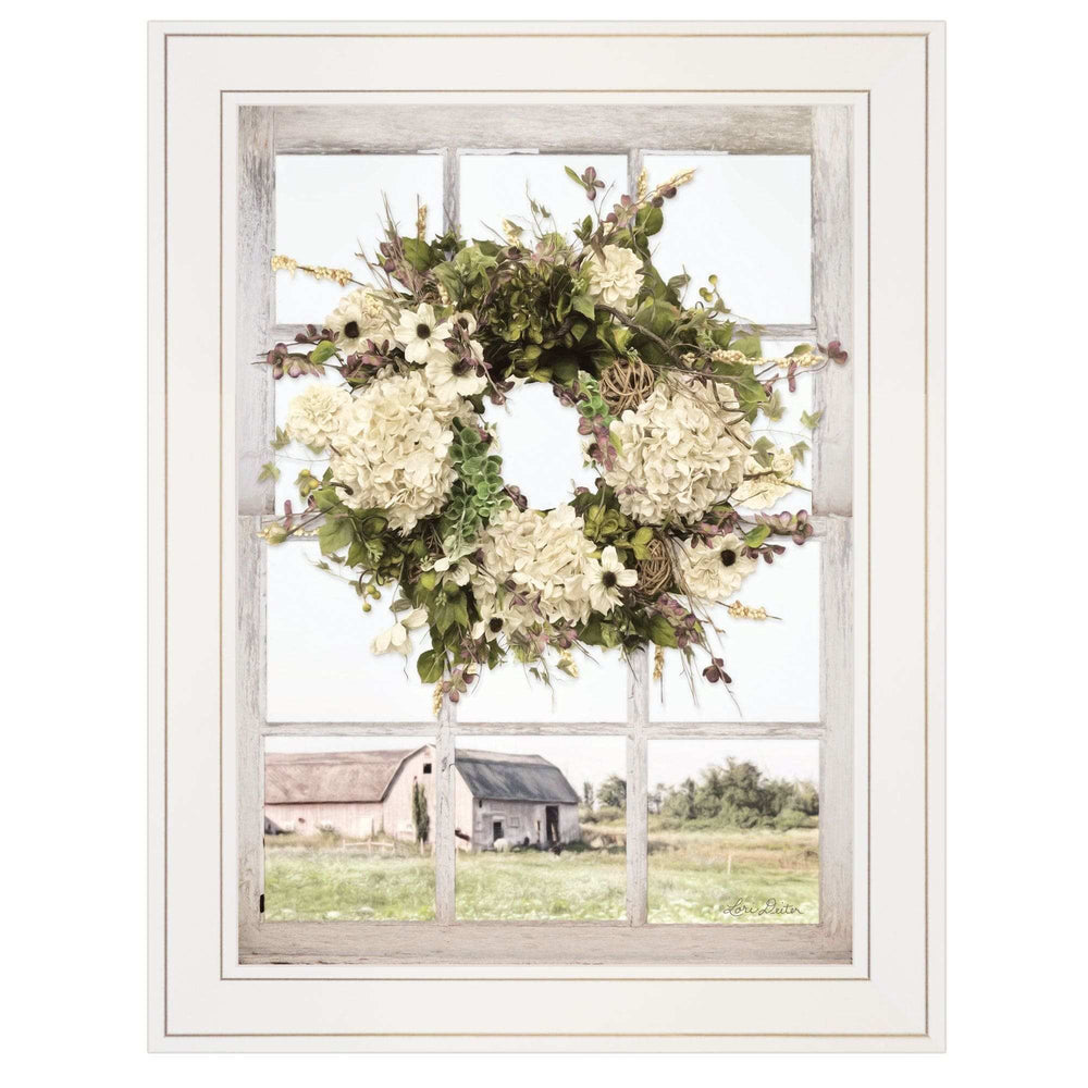 Pleasant View 2 White Framed Print Wall Art - Homeroots - Flyclothing LLC