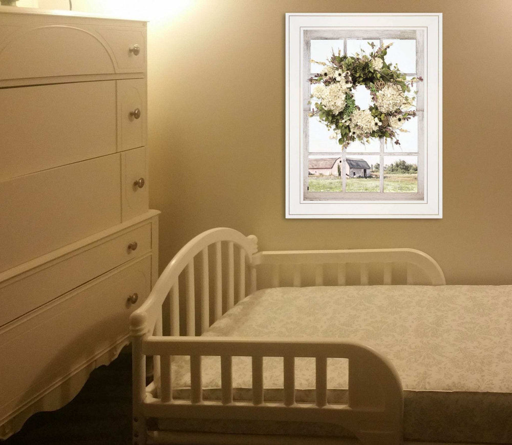 Pleasant View 2 White Framed Print Wall Art - Homeroots - Flyclothing LLC