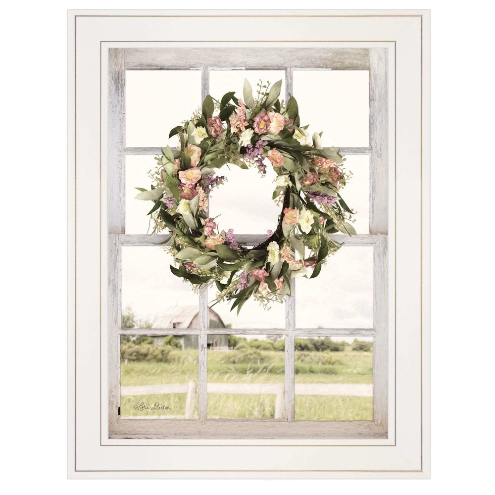 Summer View 2 White Framed Print Wall Art - Homeroots - Flyclothing LLC