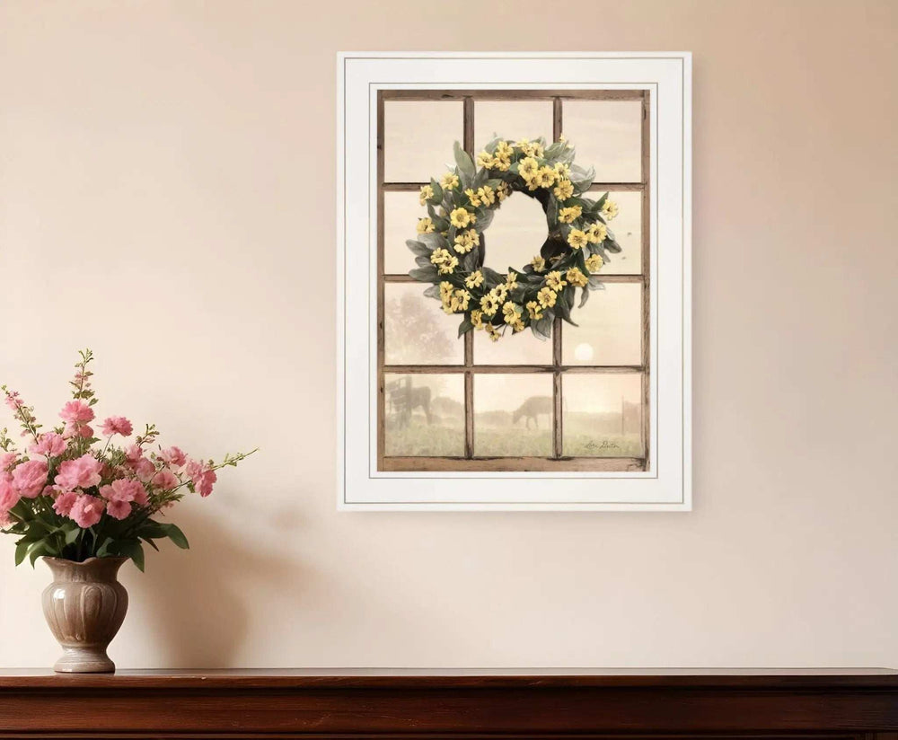 Country Gazing 2 White Framed Print Wall Art - Homeroots - Flyclothing LLC