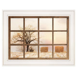 View of Fields White Framed Print Wall Art - Homeroots - Flyclothing LLC