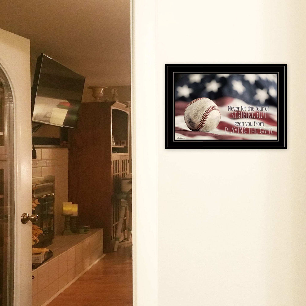 Baseball Playing the Game 2 Black Framed Print Wall Art - Homeroots - Flyclothing LLC