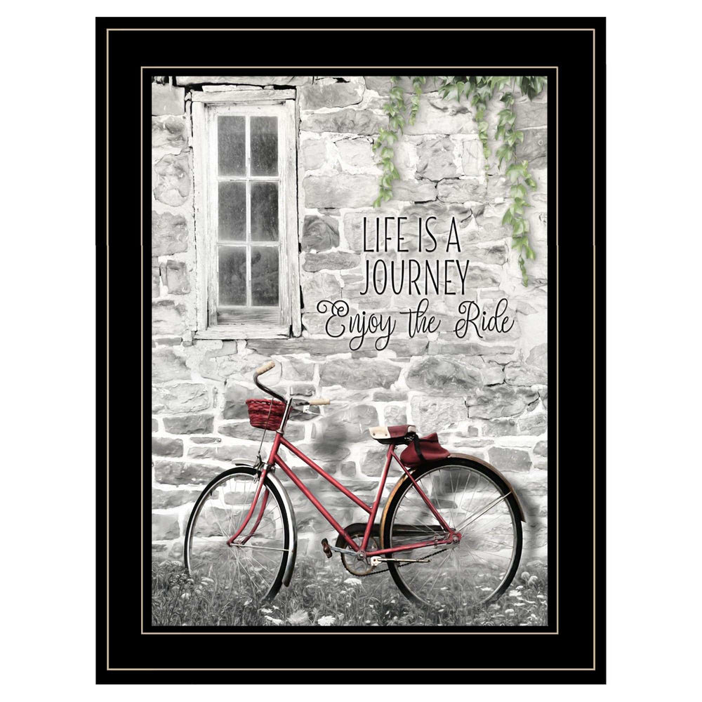 Life is a Journey 3 Black Framed Print Wall Art - Homeroots - Flyclothing LLC