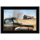 Vintage Farm Trucks 2 Black Framed Print Wall Art - Homeroots - Flyclothing LLC