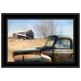 Vintage Farm Trucks 2 Black Framed Print Wall Art - Homeroots - Flyclothing LLC