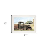 Vintage Farm Trucks I 1 White Framed Print Wall Art - Homeroots - Flyclothing LLC