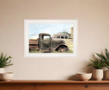 Vintage Farm Trucks I 1 White Framed Print Wall Art - Homeroots - Flyclothing LLC