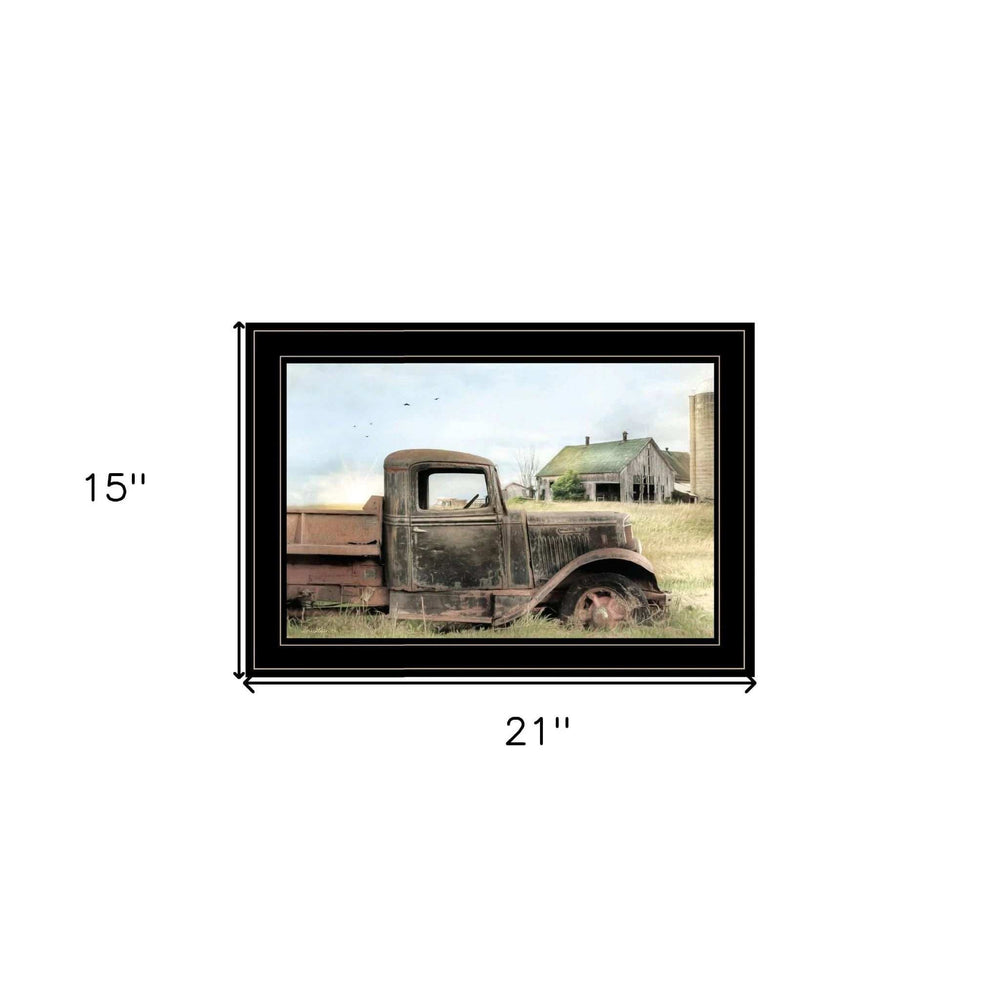 Vintage Farm Trucks I 2 Black Framed Print Wall Art - Homeroots - Flyclothing LLC