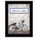 Flower Shop Bicycle 2 Black Framed Print Wall Art - Homeroots - Flyclothing LLC