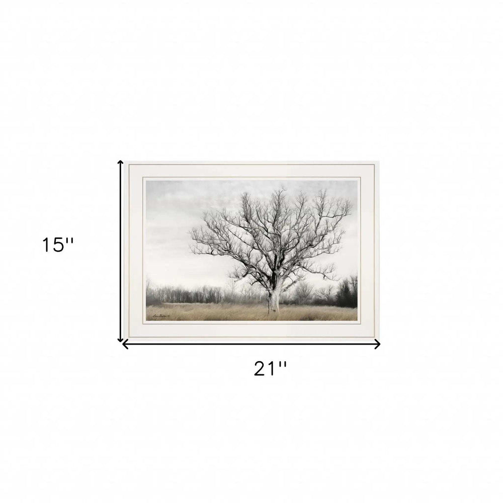Earth and Sky 1 White Framed Print Wall Art - Homeroots - Flyclothing LLC