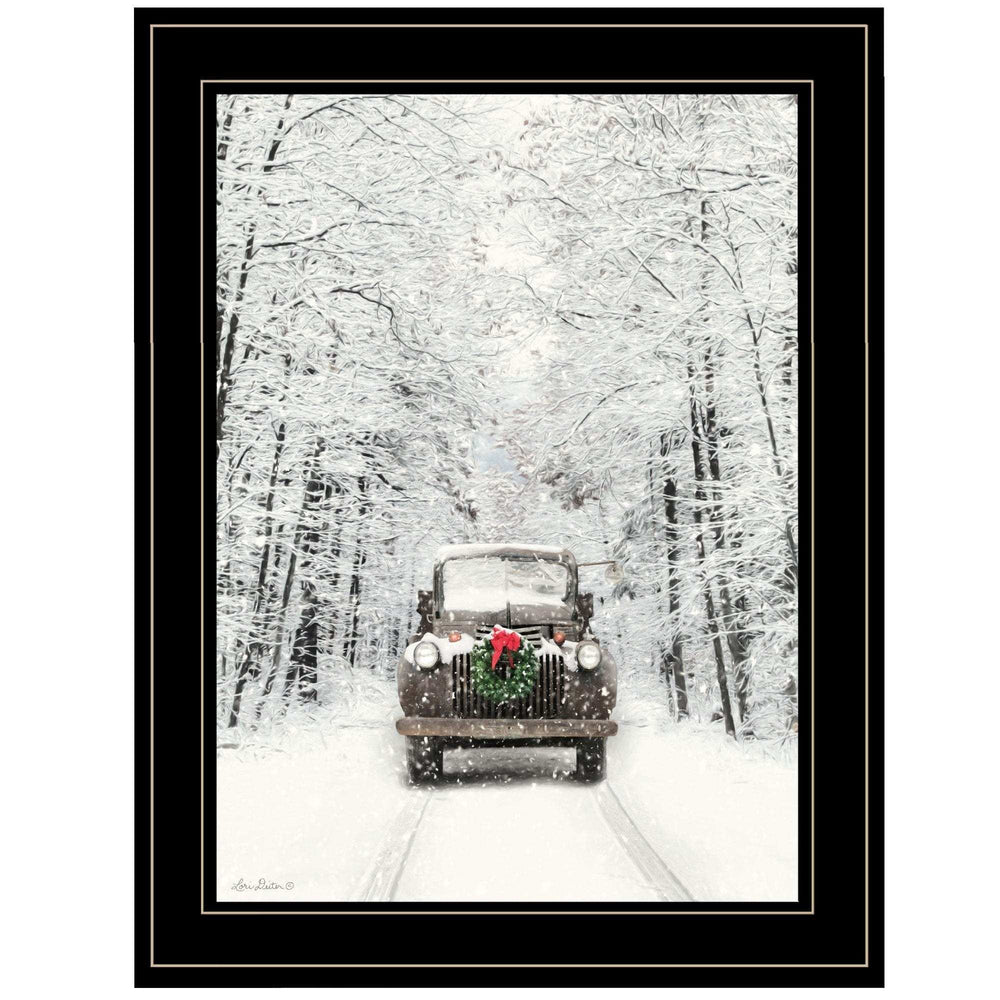 Antique Christmas 2 Black Framed Print Wall Art - Homeroots - Flyclothing LLC