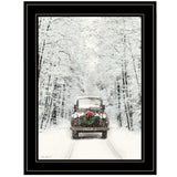 Antique Christmas 2 Black Framed Print Wall Art - Homeroots - Flyclothing LLC
