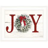 Christmas Joy 4 White Framed Print Wall Art - Homeroots - Flyclothing LLC