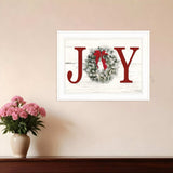 Christmas Joy 4 White Framed Print Wall Art - Homeroots - Flyclothing LLC