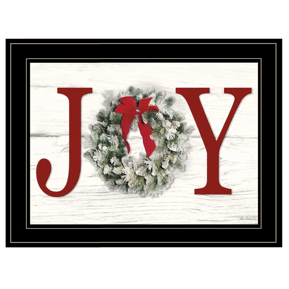 Christmas Joy 5 Black Framed Print Wall Art - Homeroots - Flyclothing LLC