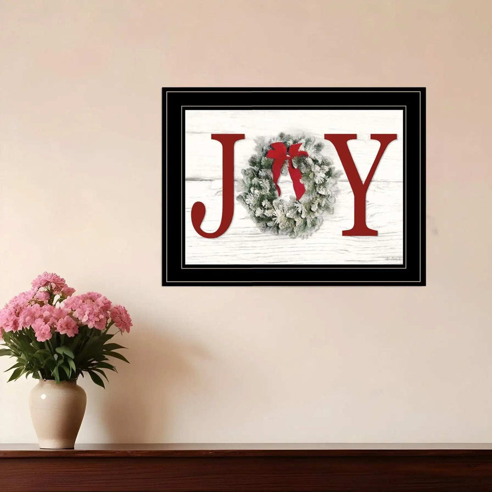 Christmas Joy 5 Black Framed Print Wall Art - Homeroots - Flyclothing LLC
