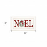 Christmas Noel 1 White Framed Print Wall Art - Homeroots - Flyclothing LLC