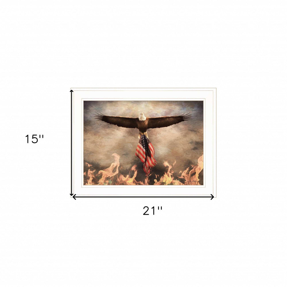 Blaze of Glory 1 White Framed Print Wall Art - Homeroots - Flyclothing LLC