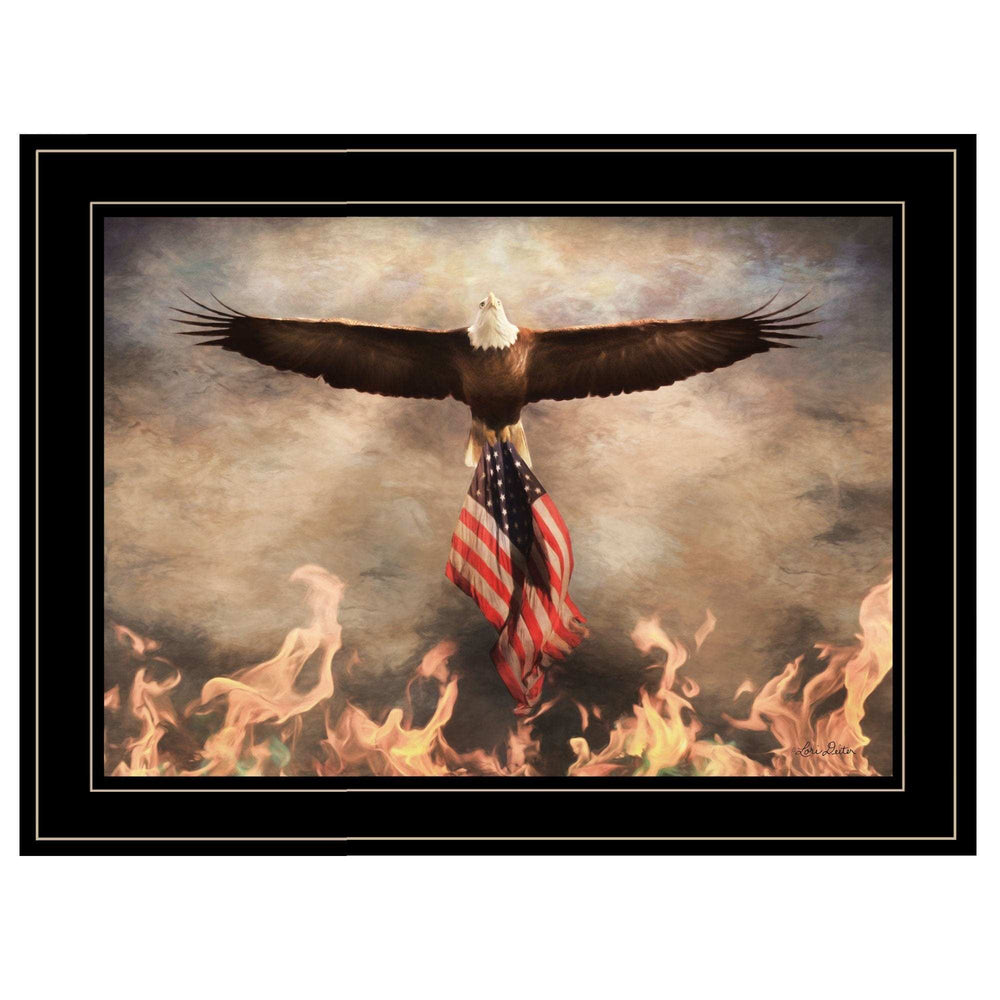 Blaze of Glory 2 Black Framed Print Wall Art - Homeroots - Flyclothing LLC