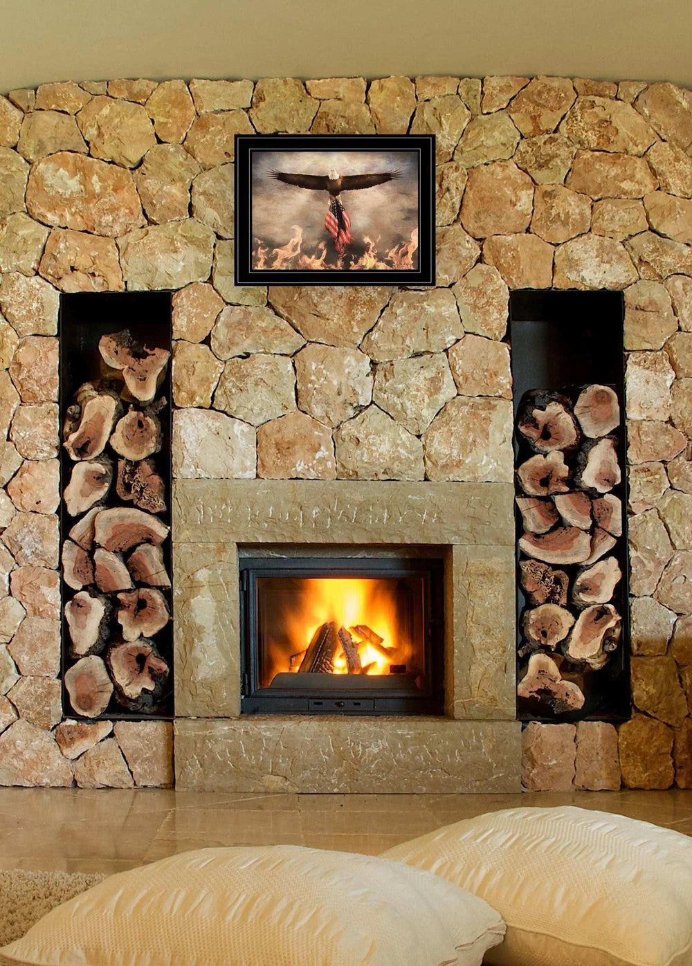 Blaze of Glory 2 Black Framed Print Wall Art - Homeroots - Flyclothing LLC