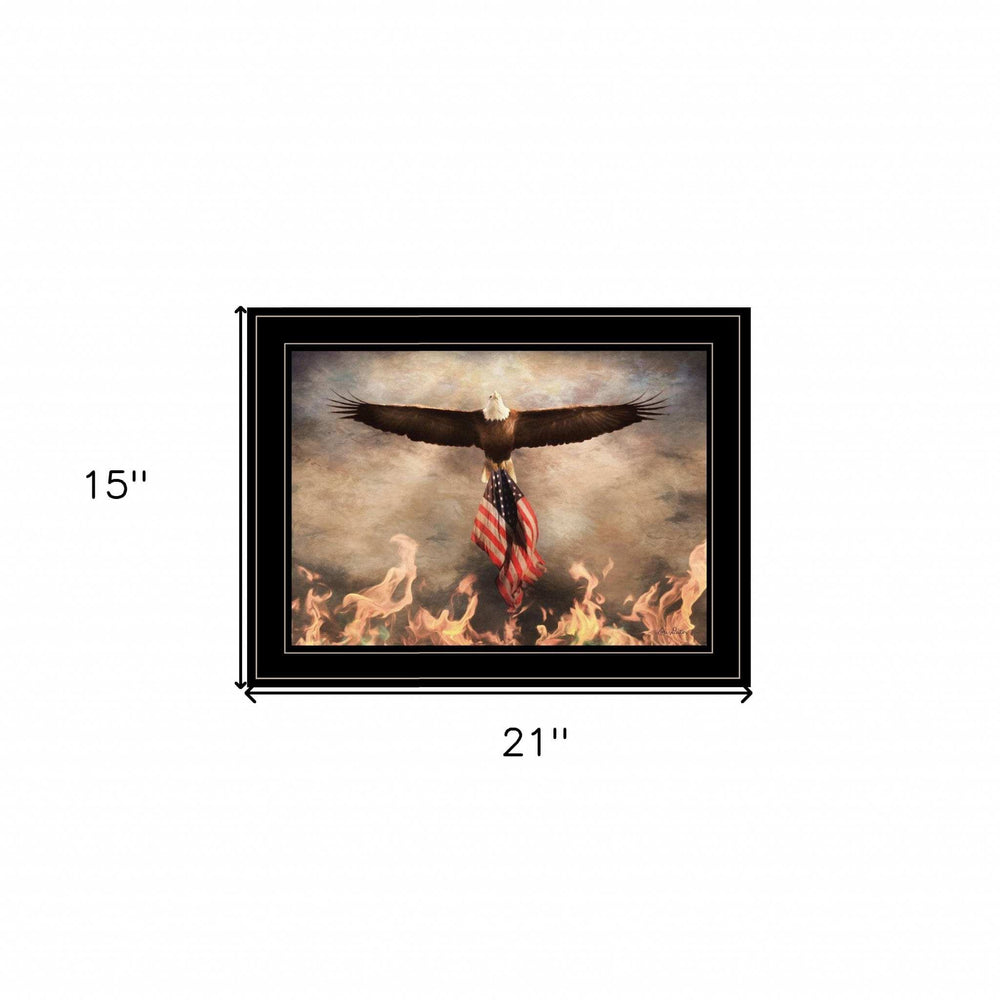 Blaze of Glory 2 Black Framed Print Wall Art - Homeroots - Flyclothing LLC