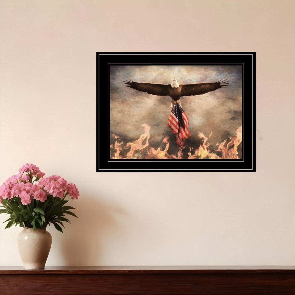Blaze of Glory 2 Black Framed Print Wall Art - Homeroots - Flyclothing LLC