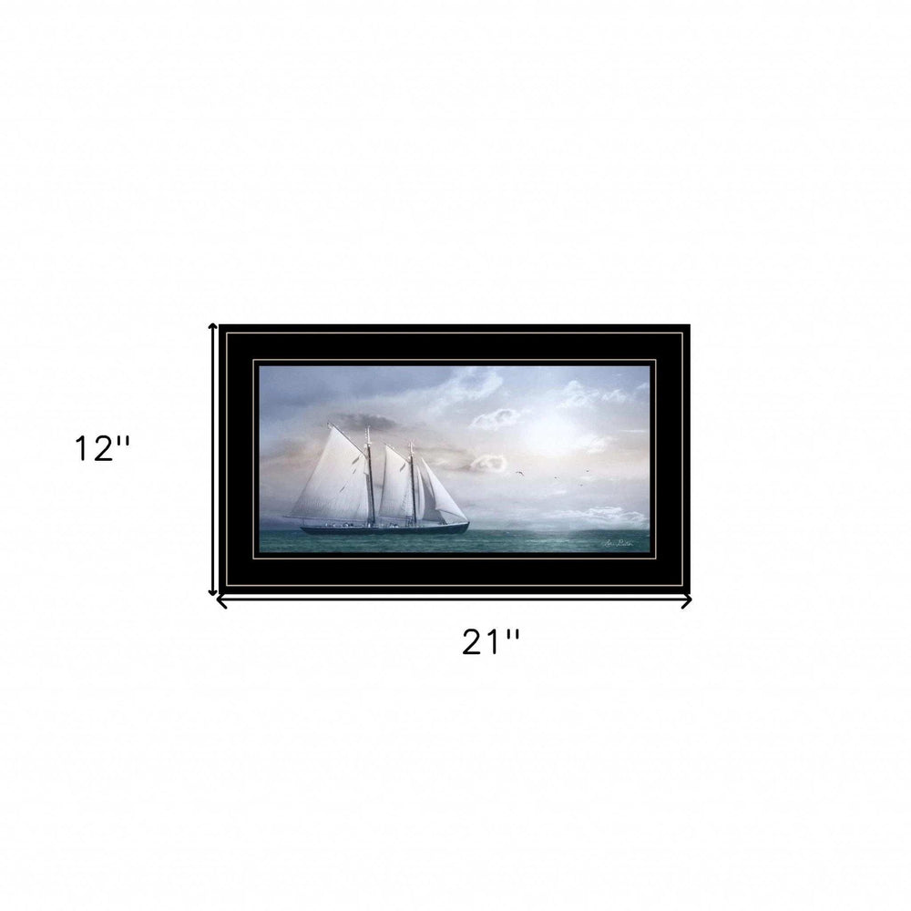 Adventure on the Seas 2 Black Framed Print Wall Art - Homeroots - Flyclothing LLC