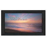 At the Beach Black Framed Print Wall Art - Homeroots - Flyclothing LLC