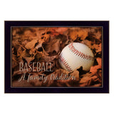Baseball A Family Tradition Black Framed Print Wall Art - Homeroots - Flyclothing LLC