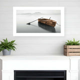 Solitude 1 White Framed Print Wall Art - Homeroots - Flyclothing LLC