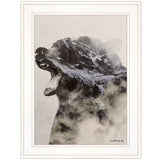 Bear Fog 1 White Framed Print Wall Art - Homeroots - Flyclothing LLC