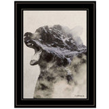 Bear Fog 2 Black Framed Print Wall Art - Homeroots - Flyclothing LLC