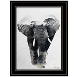 Elephant Walk 2 Black Framed Print Wall Art - Homeroots - Flyclothing LLC