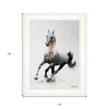 Galloping Stallion 1 White Framed Print Wall Art - Homeroots - Flyclothing LLC