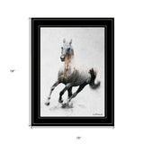Galloping Stallion 2 Black Framed Print Wall Art - Homeroots - Flyclothing LLC