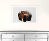 Bear in the Mountains 1 White Framed Print Wall Art - Homeroots - Flyclothing LLC