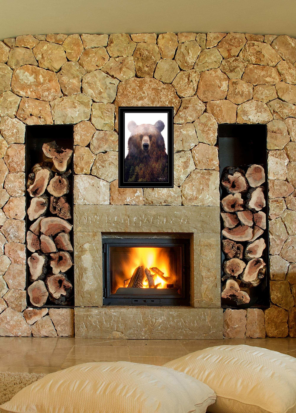 King of the Forest 4 Black Framed Print Wall Art - Homeroots - Flyclothing LLC