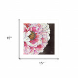 Blooms on Black I 1 White Framed Print Wall Art - Homeroots - Flyclothing LLC