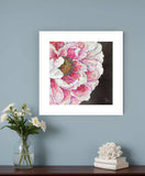 Blooms on Black I 1 White Framed Print Wall Art - Homeroots - Flyclothing LLC